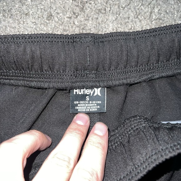 Hurley Boy's Stretchy Waistband Pull On Casual Shorts JL3 Black Size S - Picture 2 of 8